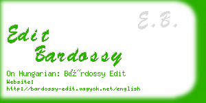 edit bardossy business card